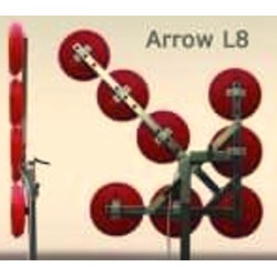 Sageata luminoasa LED de semnalizare - dirijare trafic - 8 lampi 200 mm diametru - 2000 candele